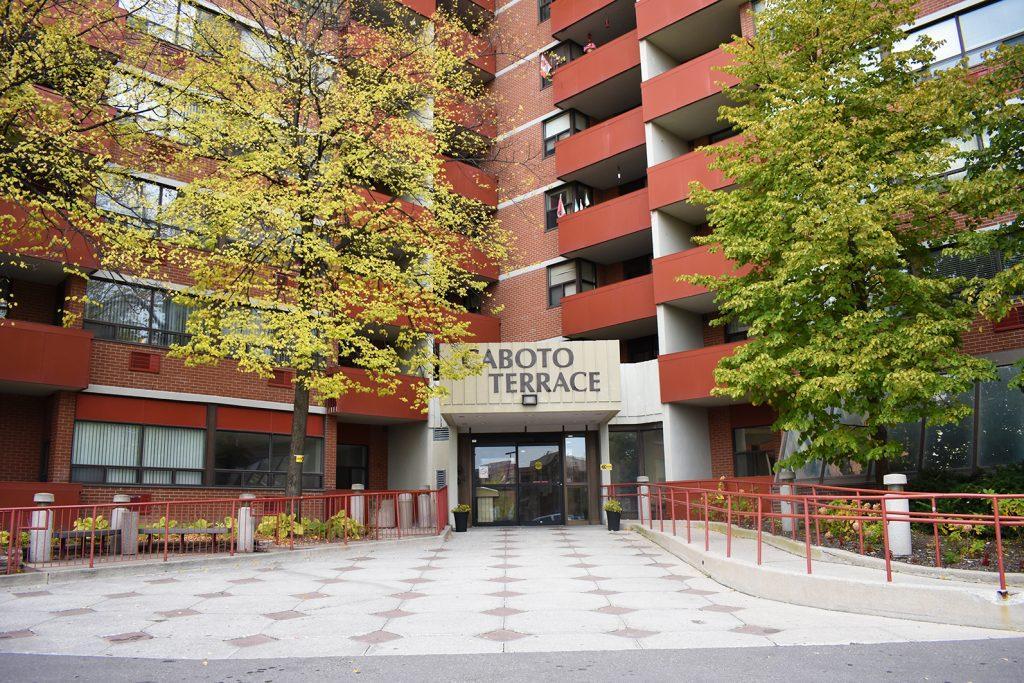 Exterior of the Caboto Terrace apartment building.