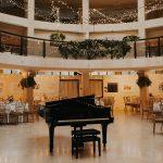 A piano in the Lower Gallery of the Joseph D. Carrier Art Gallery.