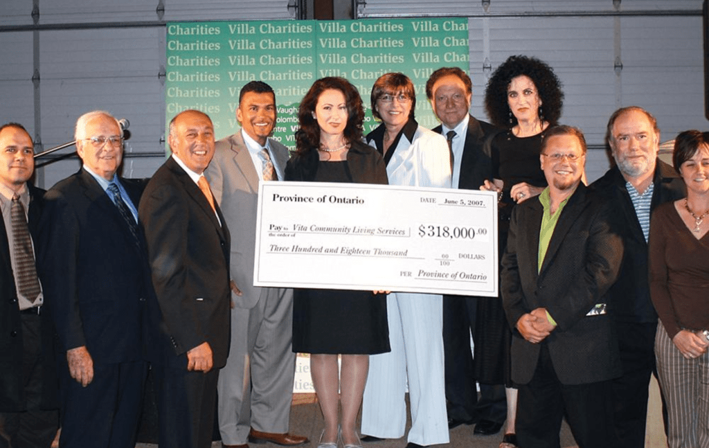 VITA Board receiving a cheque from the Province of Ontario