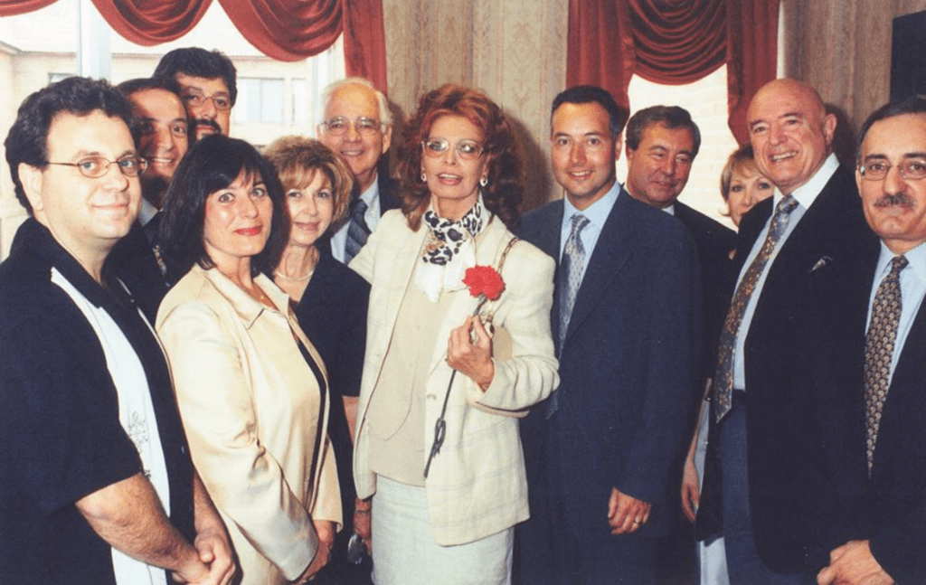 Sophia Loren visits Villa Colombo with members and friends of Villa Charities