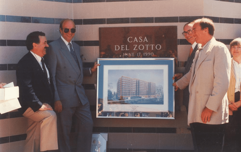 At the official opening of Casa Del Zotto