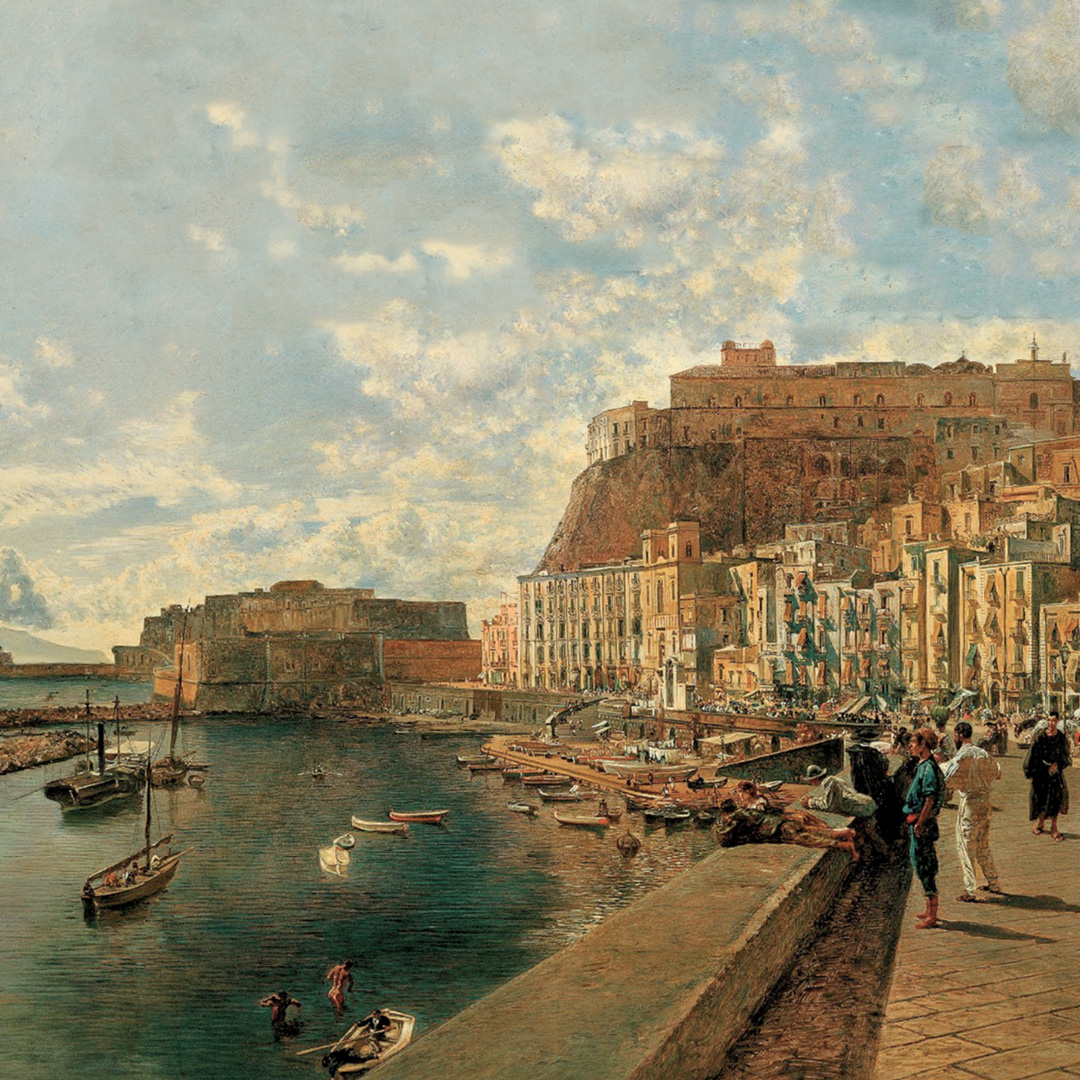 A Painting depecting Naples in past