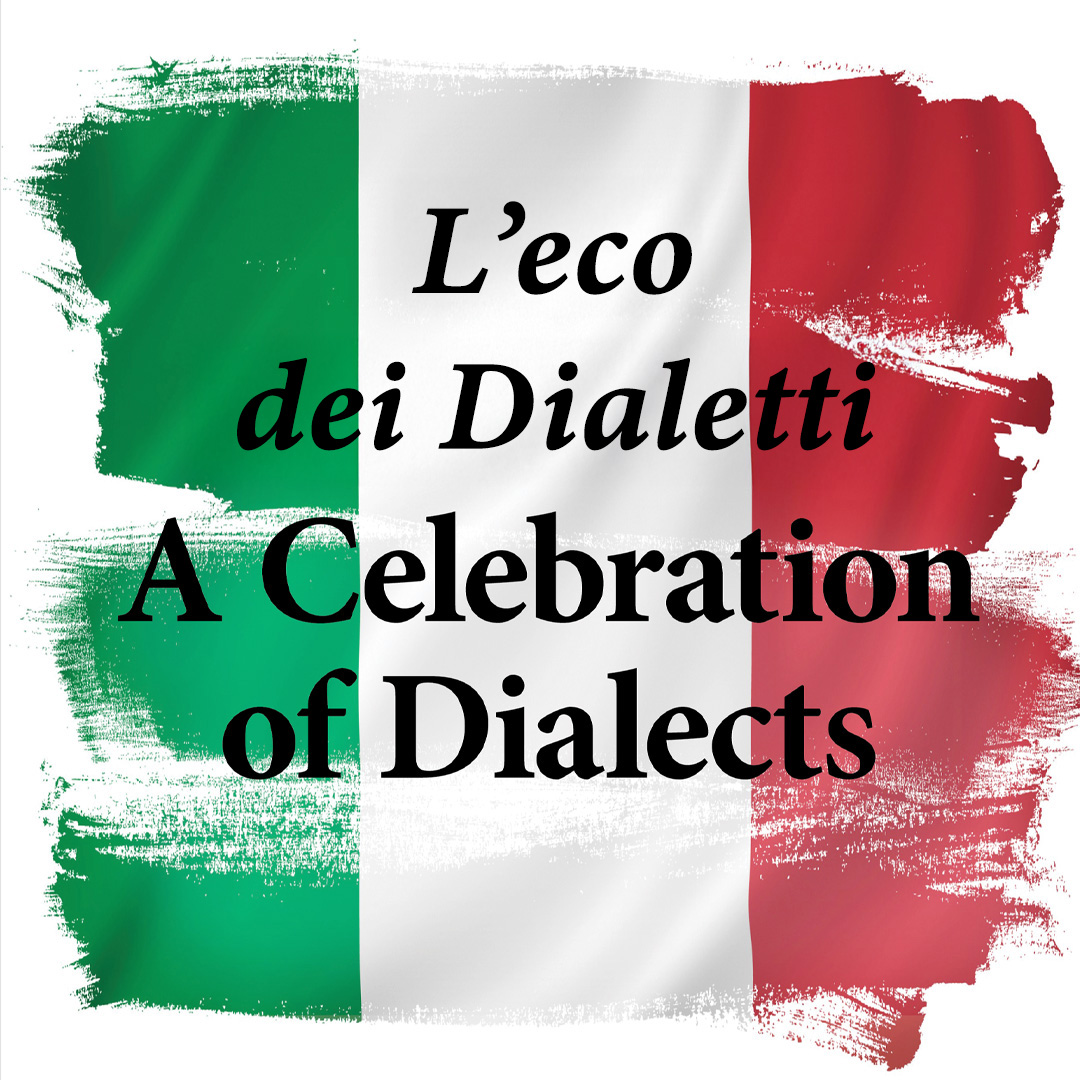 Italian flag with event title