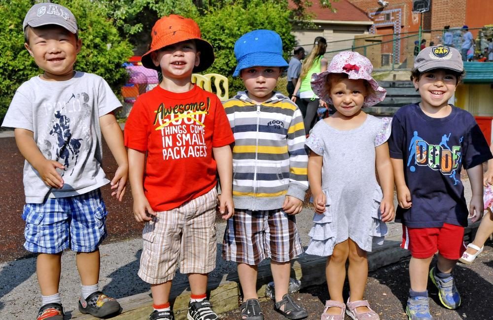 A group of children posing for a photo.